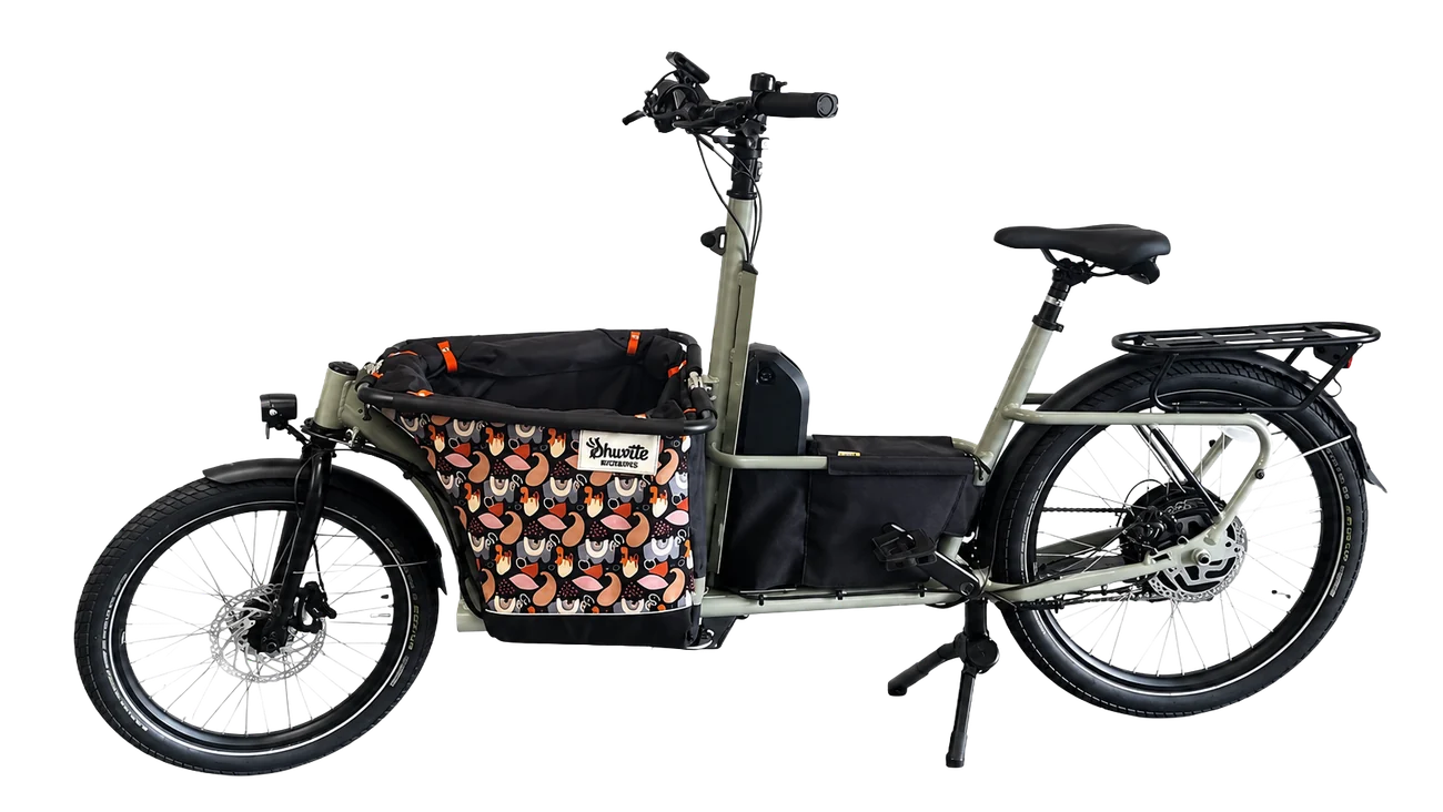 Vélo cargo électrique (biporteur) à motorisation Virvolt préparé par DSF Services